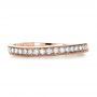 14k Rose Gold 14k Rose Gold Custom Diamond Women's Wedding Band - Top View -  1170 - Thumbnail