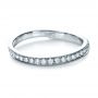 Platinum Custom Diamond Women's Wedding Band - Flat View -  1170 - Thumbnail