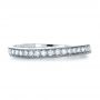  Platinum Custom Diamond Women's Wedding Band - Top View -  1170 - Thumbnail