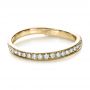 14k Yellow Gold 14k Yellow Gold Custom Diamond Women's Wedding Band - Flat View -  1170 - Thumbnail