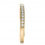 14k Yellow Gold 14k Yellow Gold Custom Diamond Women's Wedding Band - Side View -  1170 - Thumbnail