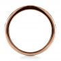 14k Rose Gold 14k Rose Gold Custom Diamond And Blue Sapphire Band - Front View -  1388 - Thumbnail