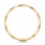 18k Yellow Gold 18k Yellow Gold Custom Diamond And Blue Sapphire Wedding Band - Front View -  102120 - Thumbnail