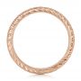 18k Rose Gold 18k Rose Gold Custom Diamond And Hand Engraved Eternity Wedding Band - Front View -  102364 - Thumbnail