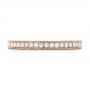 14k Rose Gold 14k Rose Gold Custom Diamond And Hand Engraved Eternity Wedding Band - Top View -  102364 - Thumbnail