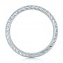  Platinum Custom Diamond And Hand Engraved Eternity Wedding Band - Front View -  102364 - Thumbnail