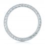 18k White Gold 18k White Gold Custom Diamond And Hand Engraved Eternity Wedding Band - Front View -  102364 - Thumbnail