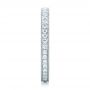  Platinum Custom Diamond And Hand Engraved Eternity Wedding Band - Side View -  102364 - Thumbnail