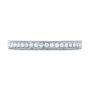  Platinum Custom Diamond And Hand Engraved Eternity Wedding Band - Top View -  102364 - Thumbnail