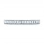 14k White Gold 14k White Gold Custom Diamond And Hand Engraved Eternity Wedding Band - Top View -  102364 - Thumbnail