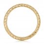 18k Yellow Gold 18k Yellow Gold Custom Diamond And Hand Engraved Eternity Wedding Band - Front View -  102364 - Thumbnail