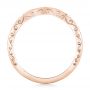 14k Rose Gold 14k Rose Gold Custom Diamond And Hand Engraved Wedding Band - Front View -  102461 - Thumbnail