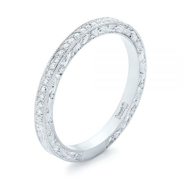 Custom Diamond and Hand Engraved Wedding Band - reference design