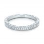  Platinum Platinum Custom Diamond And Hand Engraved Wedding Band - Flat View -  101617 - Thumbnail