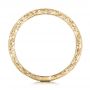 18k Yellow Gold 18k Yellow Gold Custom Diamond And Hand Engraved Wedding Band - Front View -  101617 - Thumbnail