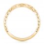 18k Yellow Gold 18k Yellow Gold Custom Diamond And Hand Engraved Wedding Band - Front View -  102461 - Thumbnail
