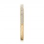 14k Yellow Gold 14k Yellow Gold Custom Diamond And Hand Engraved Wedding Band - Side View -  102848 - Thumbnail