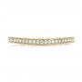 18k Yellow Gold 18k Yellow Gold Custom Diamond And Hand Engraved Wedding Band - Top View -  101617 - Thumbnail