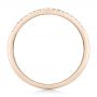 14k Rose Gold Custom Diamond Wedding Band - Front View -  102295 - Thumbnail