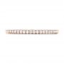 14k Rose Gold Custom Diamond Wedding Band - Top View -  102295 - Thumbnail