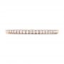 14k Rose Gold Custom Diamond Wedding Band - Top View -  102295 - Thumbnail