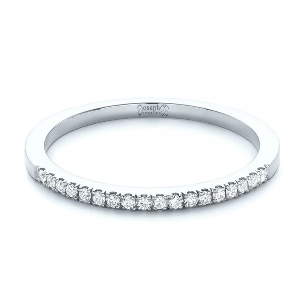  Platinum Platinum Custom Diamond Wedding Band - Flat View -  102295