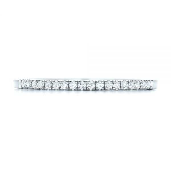  Platinum Platinum Custom Diamond Wedding Band - Top View -  102295