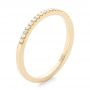 18k Yellow Gold 18k Yellow Gold Custom Diamond Wedding Band - Three-Quarter View -  102295 - Thumbnail