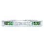  Platinum Custom Diamond And Tsavorite Anniversary Band - Top View -  1105 - Thumbnail