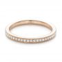 14k Rose Gold 14k Rose Gold Custom Diamond Wedding Band - Flat View -  102237 - Thumbnail