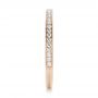 14k Rose Gold 14k Rose Gold Custom Diamond Wedding Band - Side View -  102237 - Thumbnail