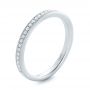  Platinum Platinum Custom Diamond Wedding Band - Three-Quarter View -  102237 - Thumbnail
