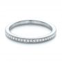 14k White Gold 14k White Gold Custom Diamond Wedding Band - Flat View -  102237 - Thumbnail