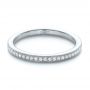 18k White Gold 18k White Gold Custom Diamond Wedding Band - Flat View -  102237 - Thumbnail