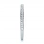 14k White Gold 14k White Gold Custom Diamond Wedding Band - Side View -  102237 - Thumbnail