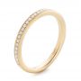 18k Yellow Gold 18k Yellow Gold Custom Diamond Wedding Band - Three-Quarter View -  102237 - Thumbnail