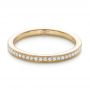 18k Yellow Gold 18k Yellow Gold Custom Diamond Wedding Band - Flat View -  102237 - Thumbnail