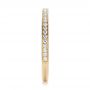 14k Yellow Gold Custom Diamond Wedding Band - Side View -  102237 - Thumbnail
