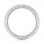 18k White Gold 18k White Gold Custom Edge-less Pave Diamond Eternity Wedding Band - Front View -  103475 - Thumbnail