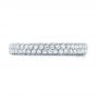 18k White Gold 18k White Gold Custom Edge-less Pave Diamond Eternity Wedding Band - Top View -  103475 - Thumbnail