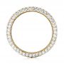 14k Yellow Gold 14k Yellow Gold Custom Edge-less Pave Diamond Eternity Wedding Band - Front View -  103475 - Thumbnail