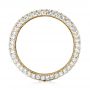 18k Yellow Gold 18k Yellow Gold Custom Edge-less Pave Diamond Eternity Wedding Band - Front View -  103475 - Thumbnail