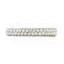 14k Yellow Gold 14k Yellow Gold Custom Edge-less Pave Diamond Eternity Wedding Band - Top View -  103475 - Thumbnail