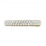 18k Yellow Gold 18k Yellow Gold Custom Edge-less Pave Diamond Eternity Wedding Band - Top View -  103475 - Thumbnail