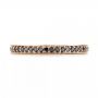 14k Rose Gold 14k Rose Gold Custom Eternity Black Diamond Wedding Band - Top View -  103034 - Thumbnail