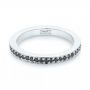  Platinum Platinum Custom Eternity Black Diamond Wedding Band - Flat View -  103034 - Thumbnail