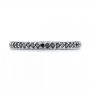  Platinum Platinum Custom Eternity Black Diamond Wedding Band - Top View -  103034 - Thumbnail