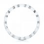 Platinum Custom Eternity Black And White Diamond Wedding Band - Front View -  102950 - Thumbnail