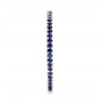 14k Rose Gold 14k Rose Gold Custom Eternity Blue Sapphire Anniversary Band - Side View -  102698 - Thumbnail