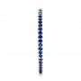 18k White Gold 18k White Gold Custom Eternity Blue Sapphire Anniversary Band - Side View -  102698 - Thumbnail